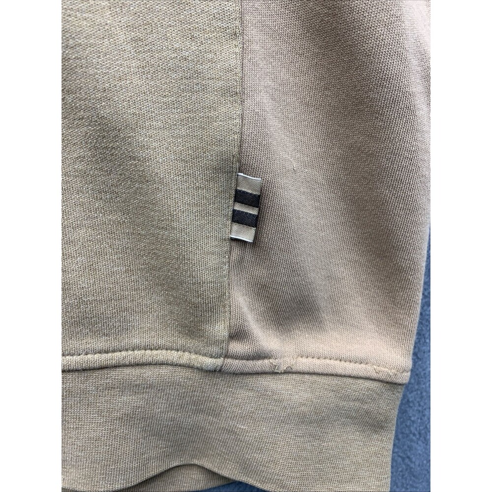 Ashworth Sweater Mens large Tan Khaki Quarter Zip Ez Tech Golf Golfing Outdoor - Picture 5 of 16